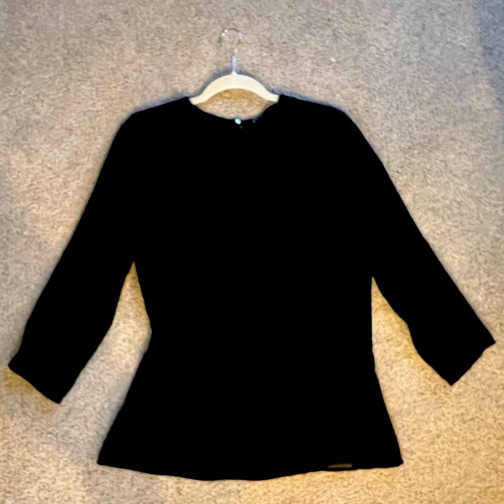 Black semi sheer Zara top